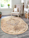 Kensington Collection Area Rug - Chelsea Oval Yellow  lifestyle 12