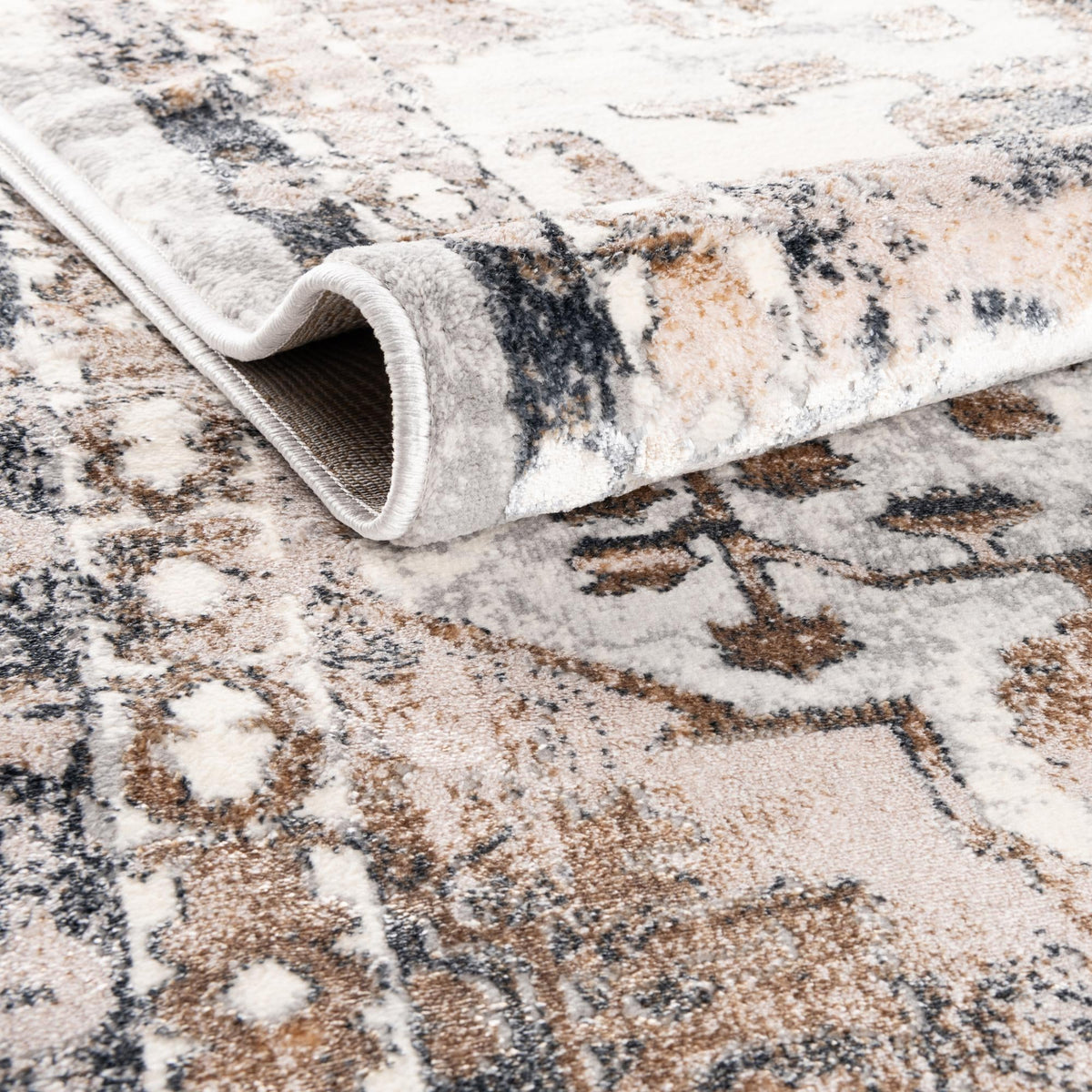 Kensington Collection Area Rug -  Paddington Oval Gray Ivory  lifestyle 18