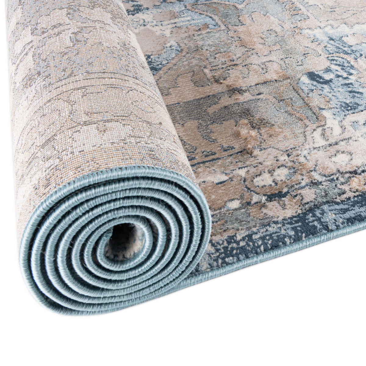 Kensington Collection Area Rug -  Paddington Oval Blue  lifestyle 28