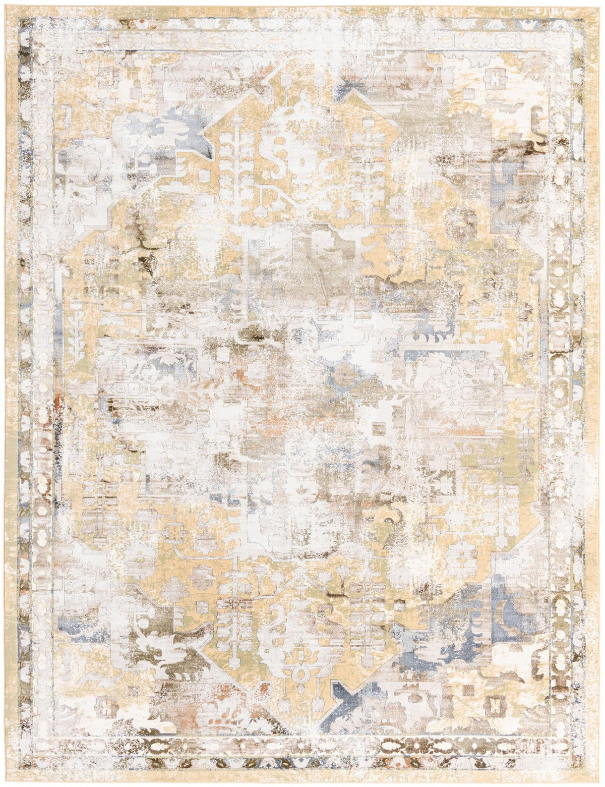 Kensington Collection Area Rug -  Paddington Rectangle Yellow  lifestyle 3