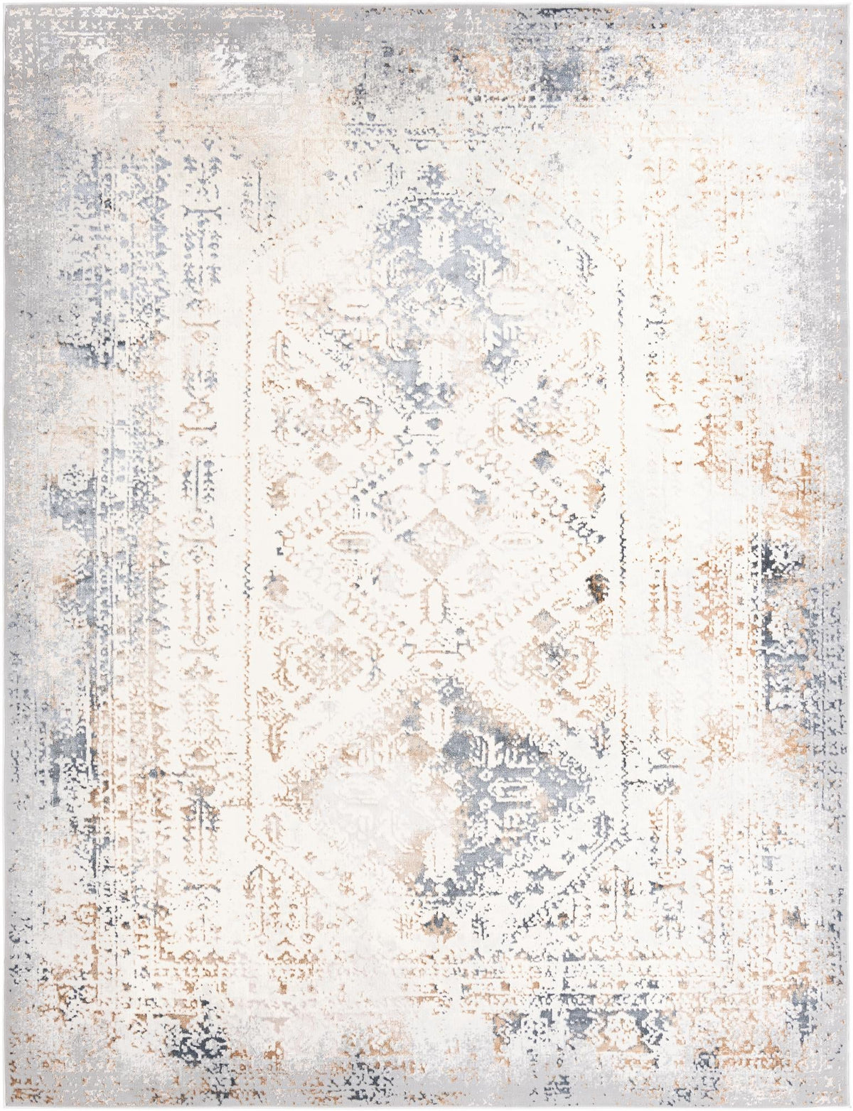 Kensington Collection Area Rug -  Belgravia Rectangle Ivory Gray  lifestyle 2