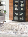Kensington Collection Area Rug -  Belgravia Square Ivory Gray  lifestyle 26