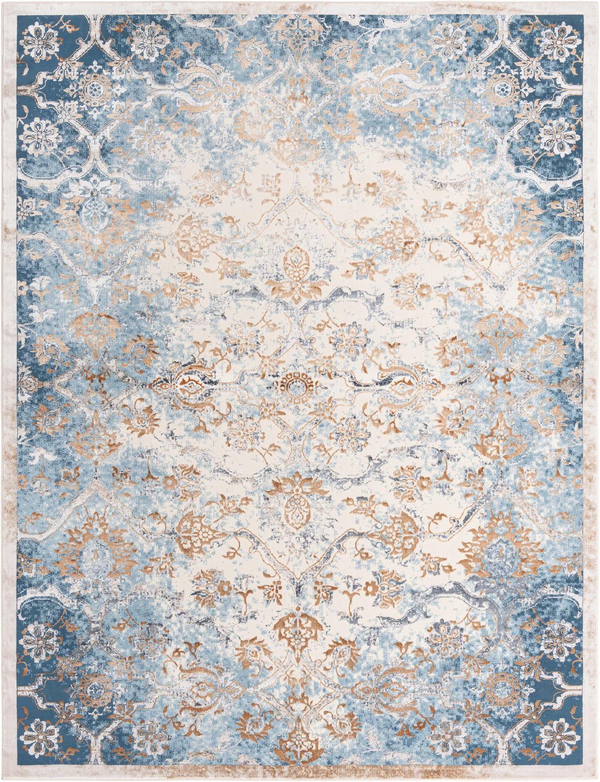 Kensington Collection Area Rug -  Mayfair Rectangle Blue  lifestyle 2