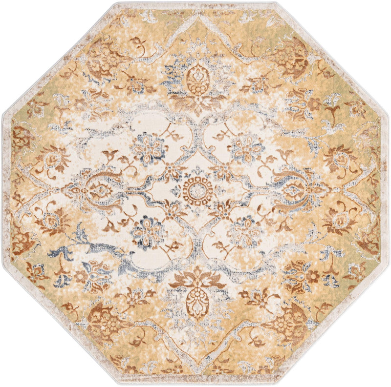 Kensington Collection Area Rug -  Mayfair Octagon Yellow  lifestyle 16