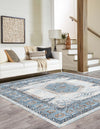 Kensington Collection Area Rug -  Notting Square Blue  lifestyle 3