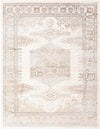 Kensington Collection Area Rug -  Notting Rectangle Ivory  lifestyle 2