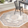 Kensington Collection Area Rug -  Notting Octagon Ivory  lifestyle 35