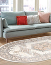 Kensington Collection Area Rug -  Notting Oval Ivory  lifestyle 8
