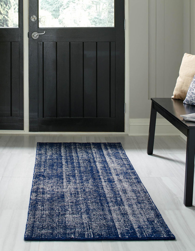 Berkshire Estate Collection Area Rug - Windsor (Blueberry) Runner Blueberry  lifestyle 24
