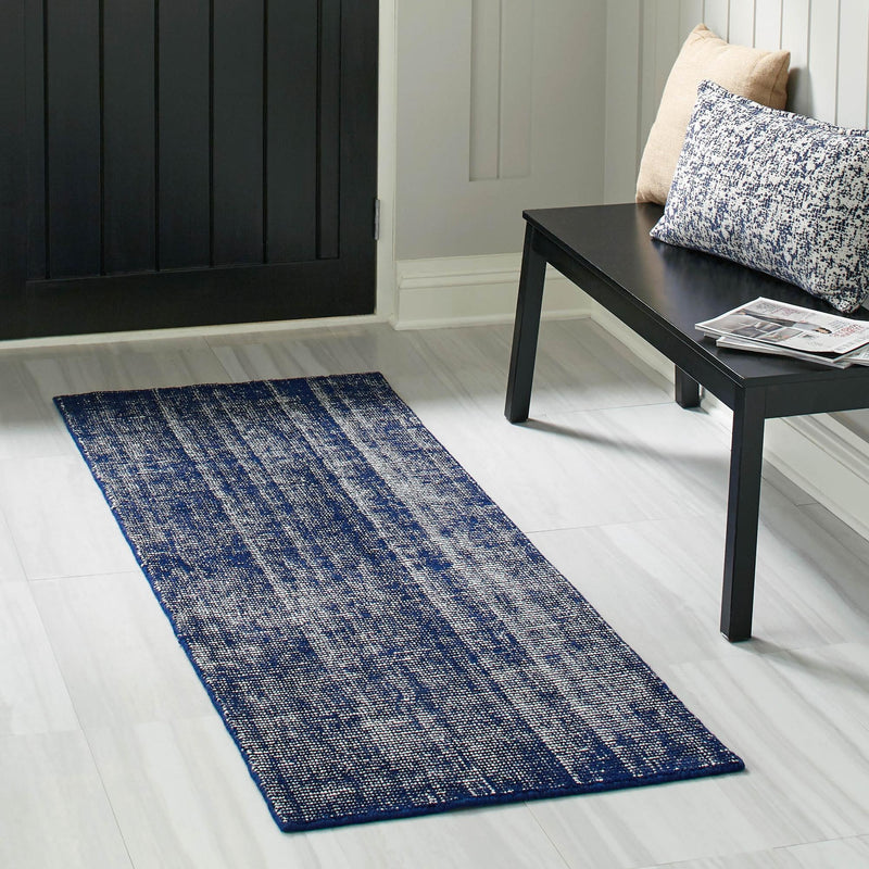 Berkshire Estate Collection Area Rug - Windsor (Blueberry) Runner Blueberry  lifestyle 57