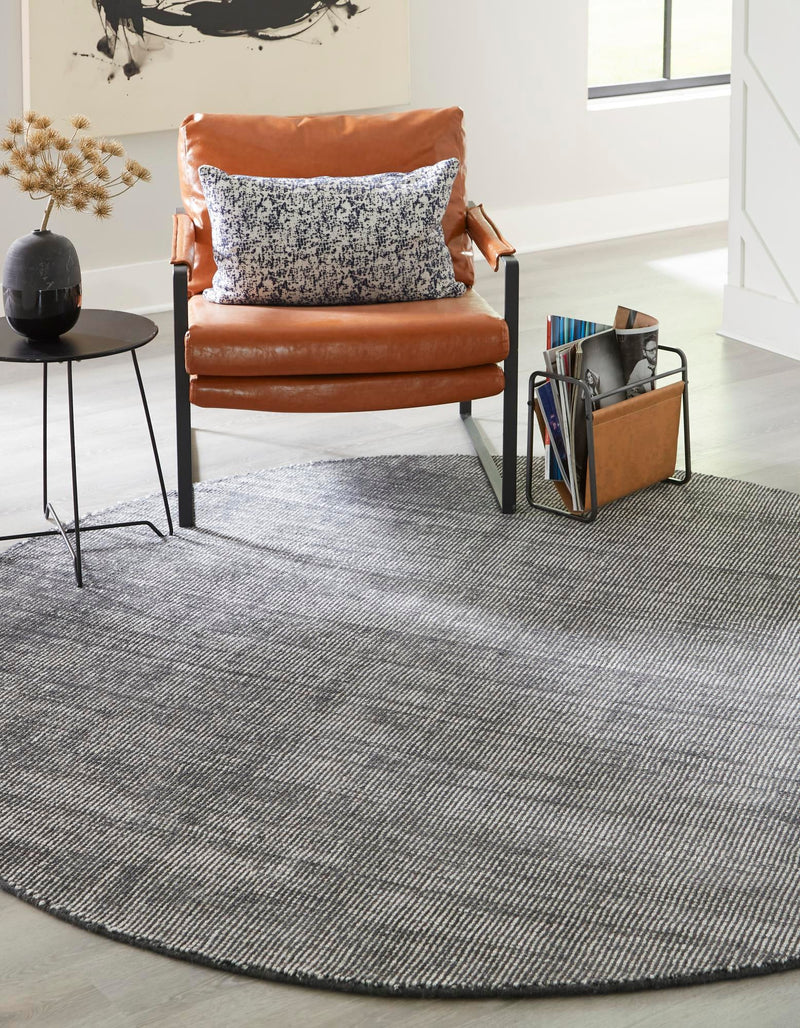 Berkshire Estate Collection Area Rug - Windsor (Earl Grey) Round Earl Grey  lifestyle 21