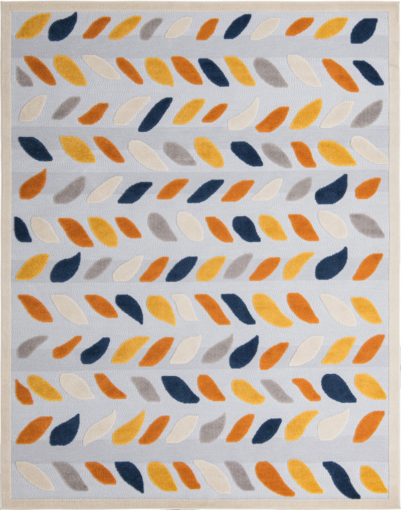 Bahama Breeze Outdoor Collection Area Rug - Nassau Rectangle Gray  lifestyle 3