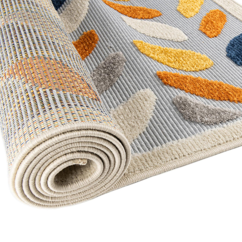 Bahama Breeze Outdoor Collection Area Rug - Nassau Rectangle Gray  lifestyle 35