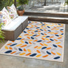 Bahama Breeze Outdoor Collection Area Rug - Nassau Rectangle Gray  lifestyle 42