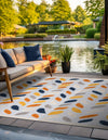 Bahama Breeze Outdoor Collection Area Rug - Nassau Square Gray  lifestyle 151