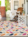 Bahama Breeze Outdoor Collection Area Rug - Nassau Rectangle Beige  lifestyle 29