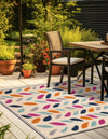 Bahama Breeze Outdoor Collection Area Rug - Nassau Square Beige  lifestyle 106