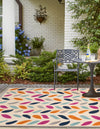 Bahama Breeze Outdoor Collection Area Rug - Nassau Square Beige  lifestyle 130