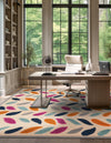 Bahama Breeze Outdoor Collection Area Rug - Nassau Square Beige  lifestyle 142