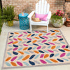 Bahama Breeze Outdoor Collection Area Rug - Nassau Square Beige  lifestyle 96