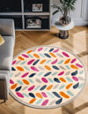 Bahama Breeze Outdoor Collection Area Rug - Nassau Round Beige  lifestyle 143