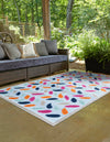 Bahama Breeze Outdoor Collection Area Rug - Nassau Rectangle Blue  lifestyle 22