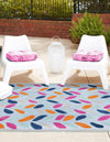 Bahama Breeze Outdoor Collection Area Rug - Nassau Square Blue  lifestyle 68