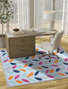 Bahama Breeze Outdoor Collection Area Rug - Nassau Square Blue  lifestyle 121