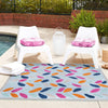 Bahama Breeze Outdoor Collection Area Rug - Nassau Square Blue  lifestyle 111