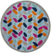 Bahama Breeze Outdoor Collection Area Rug - Nassau Round Blue  lifestyle 27