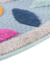 Bahama Breeze Outdoor Collection Area Rug - Nassau Round Blue  lifestyle 42