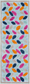 Bahama Breeze Outdoor Collection Area Rug - Nassau Runner Blue  lifestyle 28