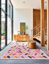 Bahama Breeze Outdoor Collection Area Rug - Nassau Rectangle Pink  lifestyle 27