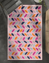 Bahama Breeze Outdoor Collection Area Rug - Nassau Rectangle Pink  lifestyle 43