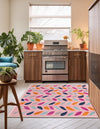 Bahama Breeze Outdoor Collection Area Rug - Nassau Square Pink  lifestyle 124