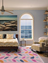 Bahama Breeze Outdoor Collection Area Rug - Nassau Square Pink  lifestyle 172