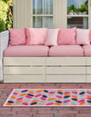 Bahama Breeze Outdoor Collection Area Rug - Nassau Runner Pink  lifestyle 114