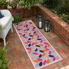 Bahama Breeze Outdoor Collection Area Rug - Nassau Runner Pink  lifestyle 101