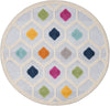 Bahama Breeze Outdoor Collection Area Rug -  Harbour Round Gray  lifestyle 34