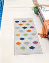 Bahama Breeze Outdoor Collection Area Rug -  Harbour Runner Gray  lifestyle 56