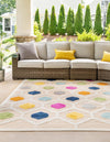 Bahama Breeze Outdoor Collection Area Rug -  Harbour Rectangle Beige  lifestyle 7