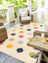 Bahama Breeze Outdoor Collection Area Rug -  Harbour Rectangle Beige  lifestyle 25