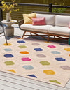 Bahama Breeze Outdoor Collection Area Rug -  Harbour Square Beige  lifestyle 57