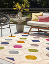Bahama Breeze Outdoor Collection Area Rug -  Harbour Square Beige  lifestyle 69