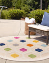 Bahama Breeze Outdoor Collection Area Rug -  Harbour Round Beige  lifestyle 41
