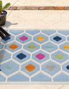 Bahama Breeze Outdoor Collection Area Rug -  Harbour Square Blue  lifestyle 58