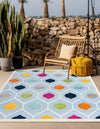Bahama Breeze Outdoor Collection Area Rug -  Harbour Square Blue  lifestyle 134