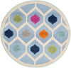 Bahama Breeze Outdoor Collection Area Rug -  Harbour Round Blue  lifestyle 56