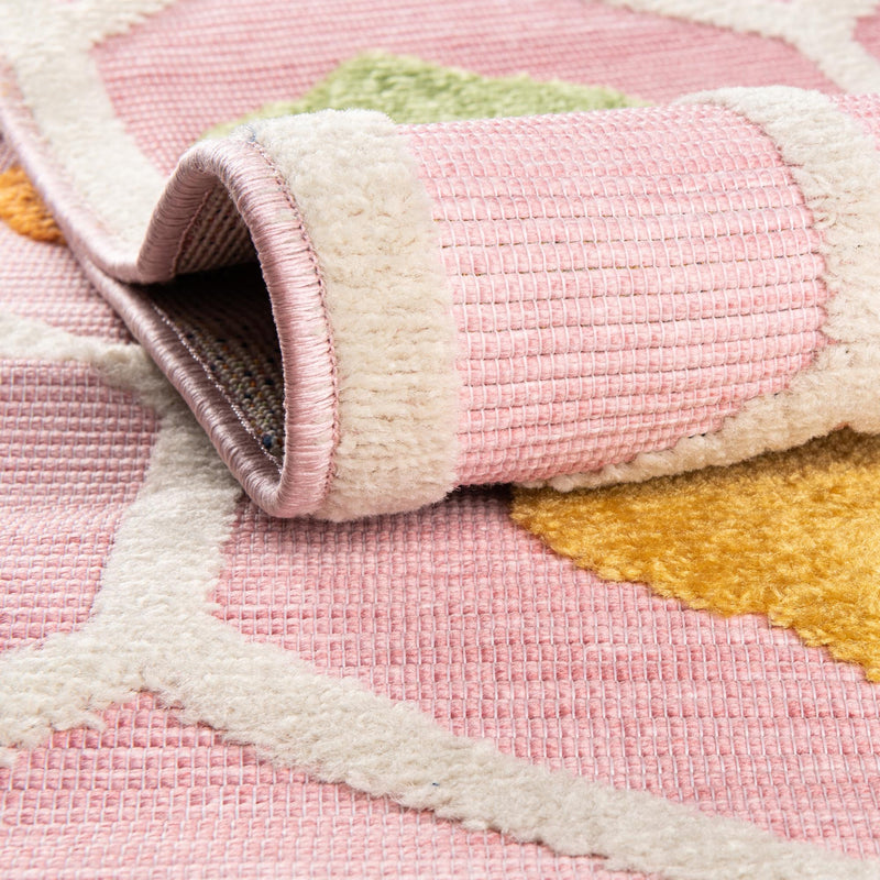 Bahama Breeze Outdoor Collection Area Rug -  Harbour Rectangle Pink  lifestyle 12