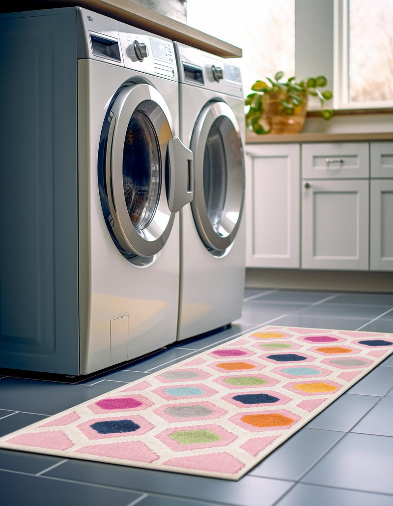 Bahama Breeze Outdoor Collection Area Rug -  Harbour Runner Pink  lifestyle 199